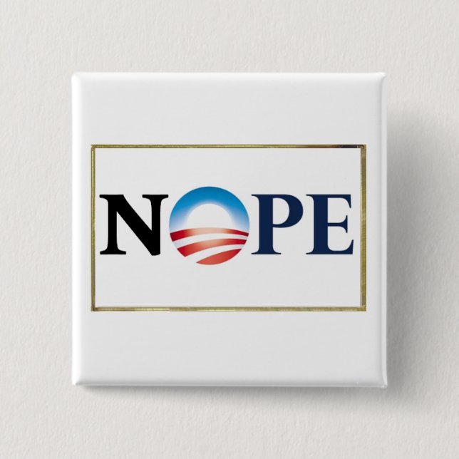 Obama NOPE Button (Front)