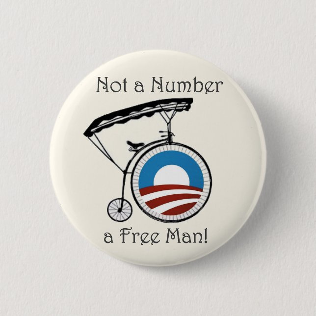 Obama Not a Number 6 Cm Round Badge (Front)