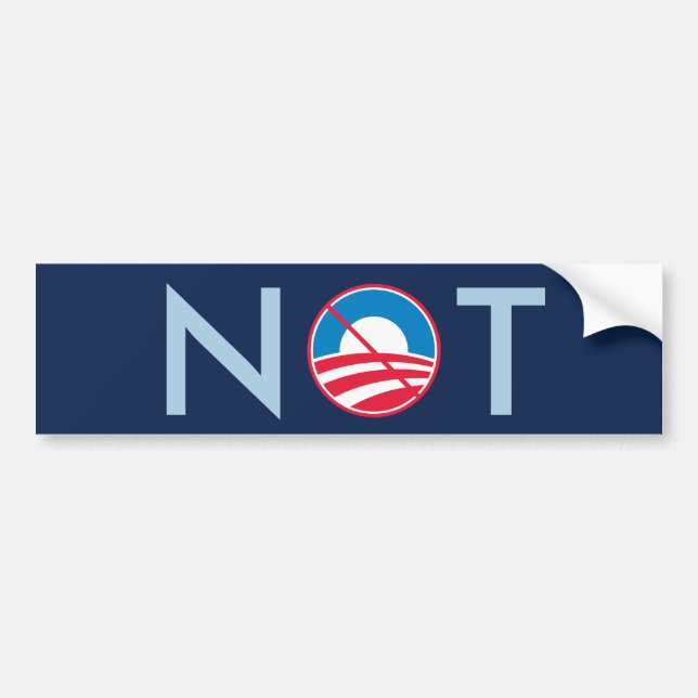 Obama NOT Bumper Sticker (Front)