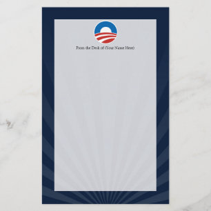 Obama-O Logo with Blue Stationery