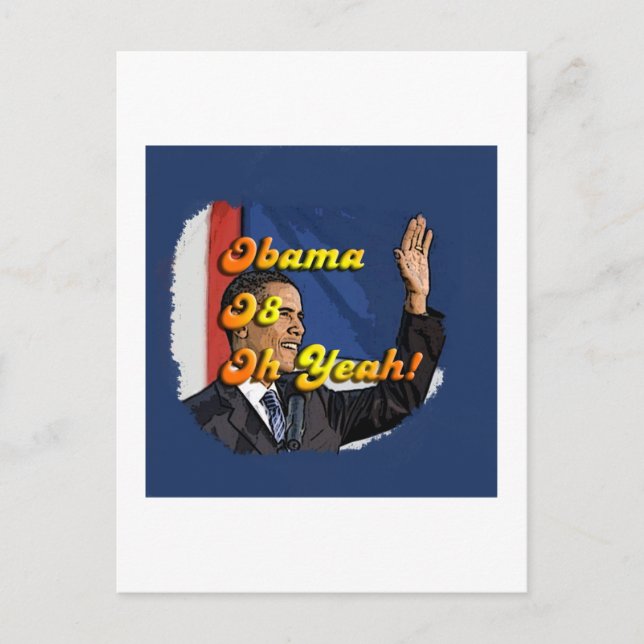 Obama Oh Yeah Postcard (Front)