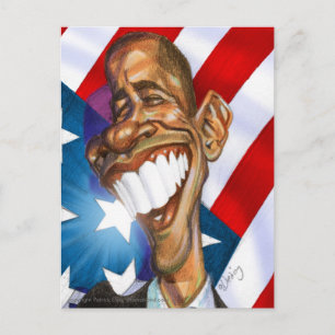 Obama Omage colour postcard