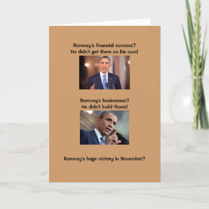 Obama on success card