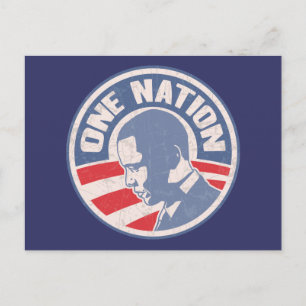 obama-one-nation-T Postcard