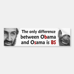Obama & Osama Bumper Sticker