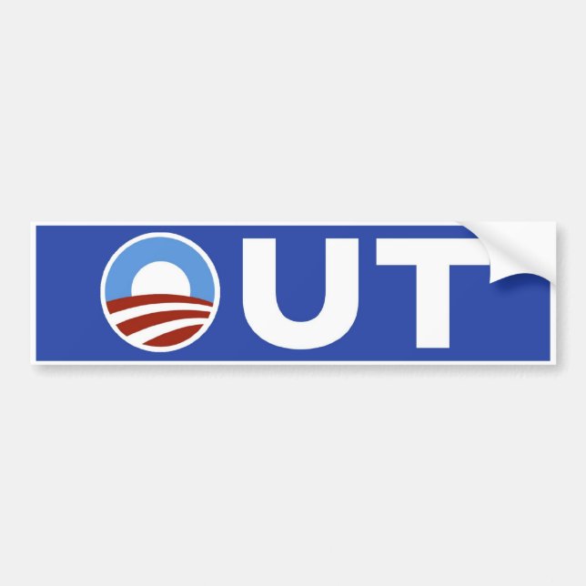 Obama Out in 2010 Bumper Sticker (Front)