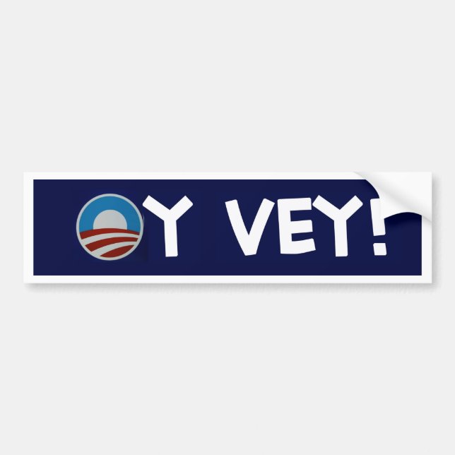 obama oy vey bumper sticker (Front)