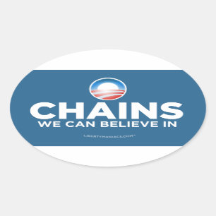 Obama Parody Chains Sticker