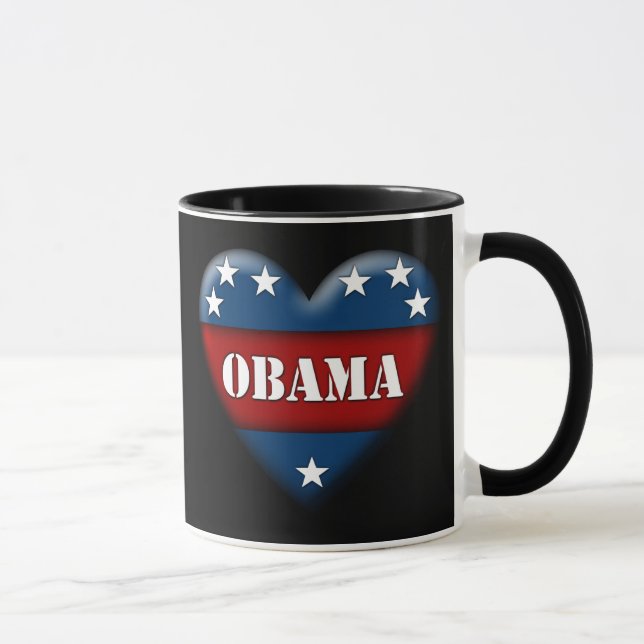 obama patriotic heart mug (Right)