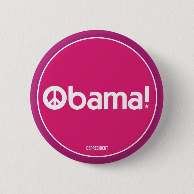 Obama Peace Button (Front)