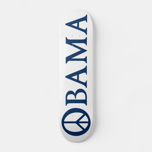 Obama Peace Symbol Skateboard (Front)