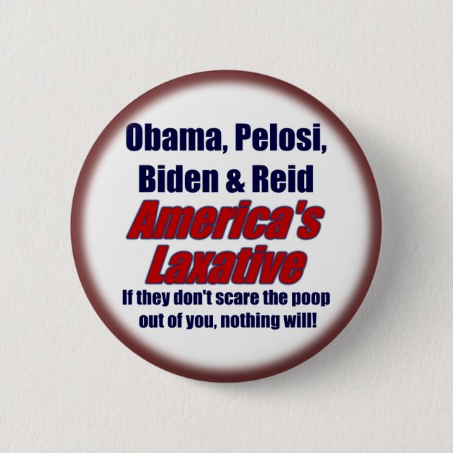 Obama, Pelosi, Biden & Reid 6 Cm Round Badge (Front)