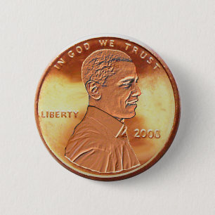 Obama Penny Button