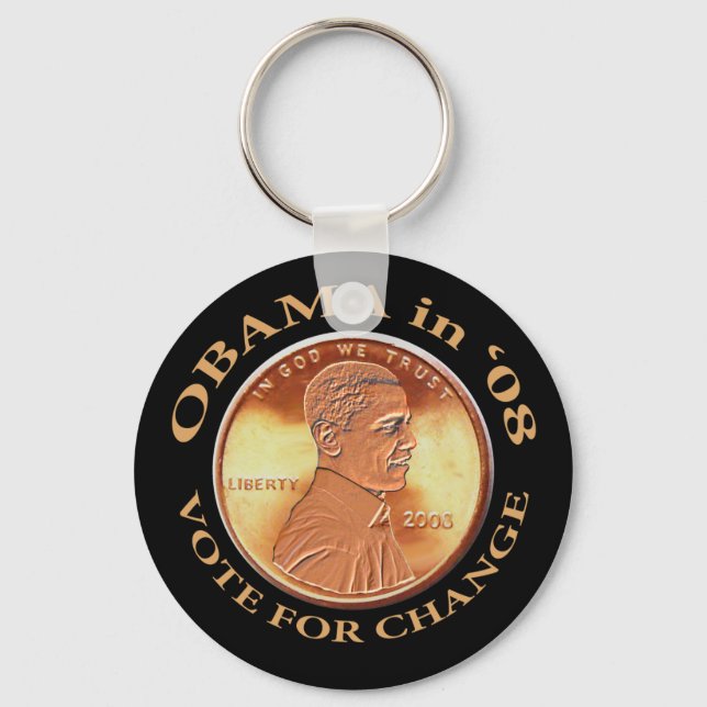 Obama Penny Keychain (Front)