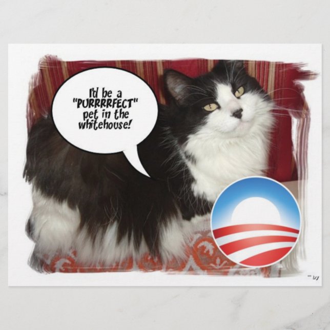 Obama Pet/Political Humour Flyer (Front)