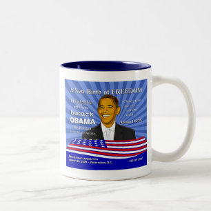 Obama Philadelphia Pennsylvania Souvenirs - Gifts Two-Tone Coffee Mug