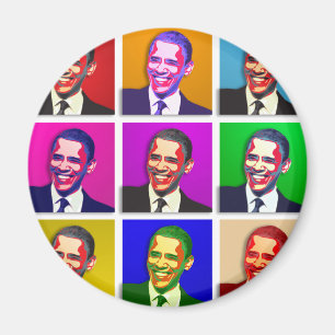 Obama Pop Art Style Magnet