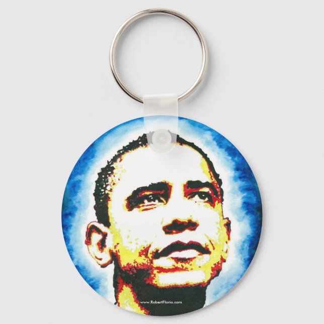 Obama Portrait Key Chain (Front)