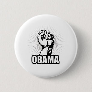 OBAMA POWER 6 CM ROUND BADGE
