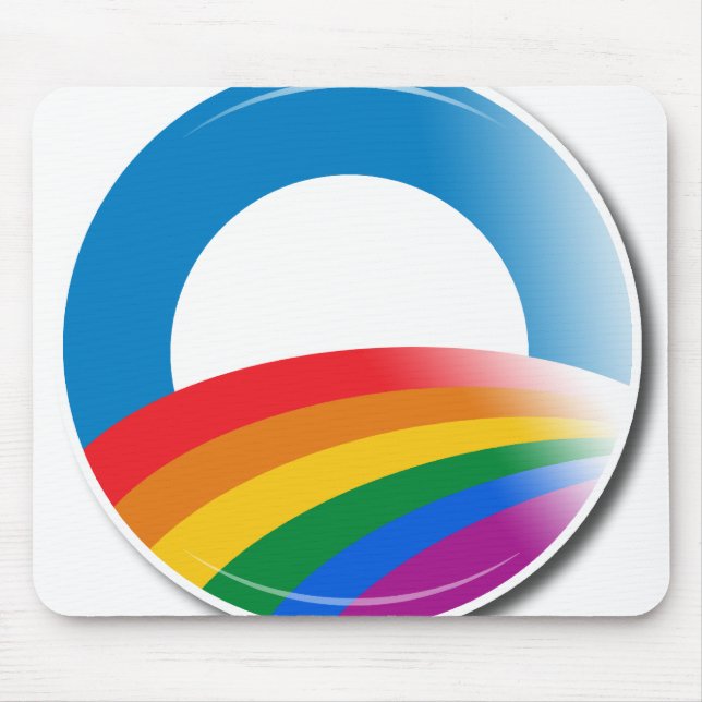 Obama Pride Button Mouse Pad (Front)
