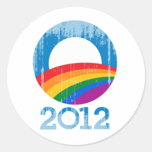 Obama Pride Classic Round Sticker