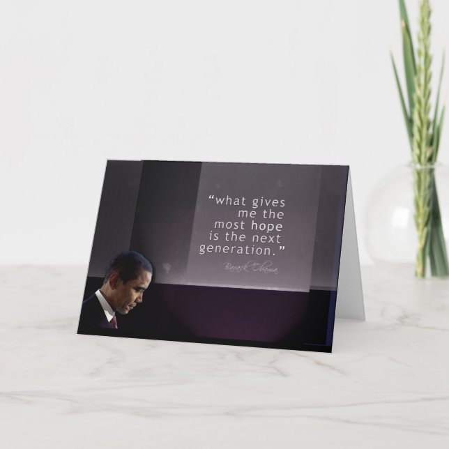 Obama Quote Holiday Card (Front)