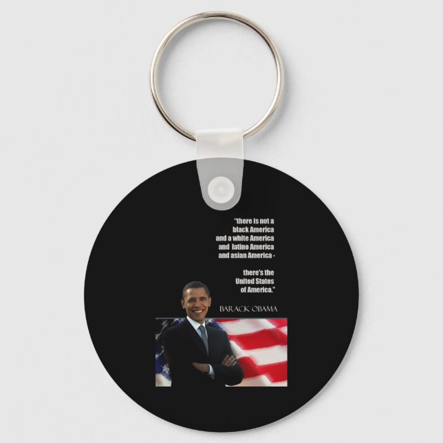 Obama quote key ring (Front)