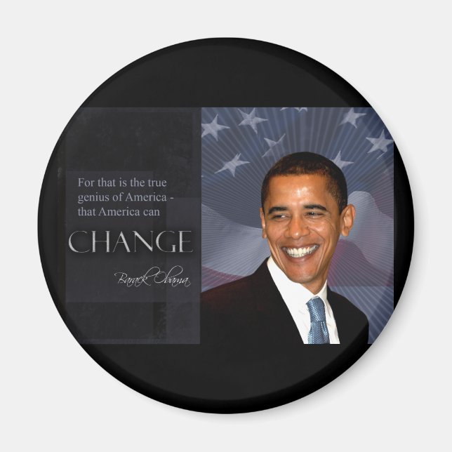 Obama Quote Magnet (Front)