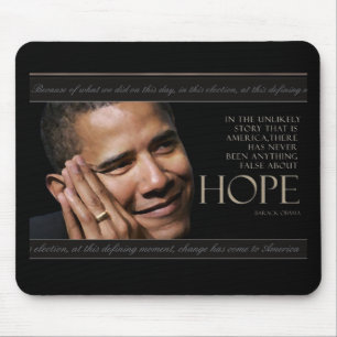 Obama Quote Mouse Pad