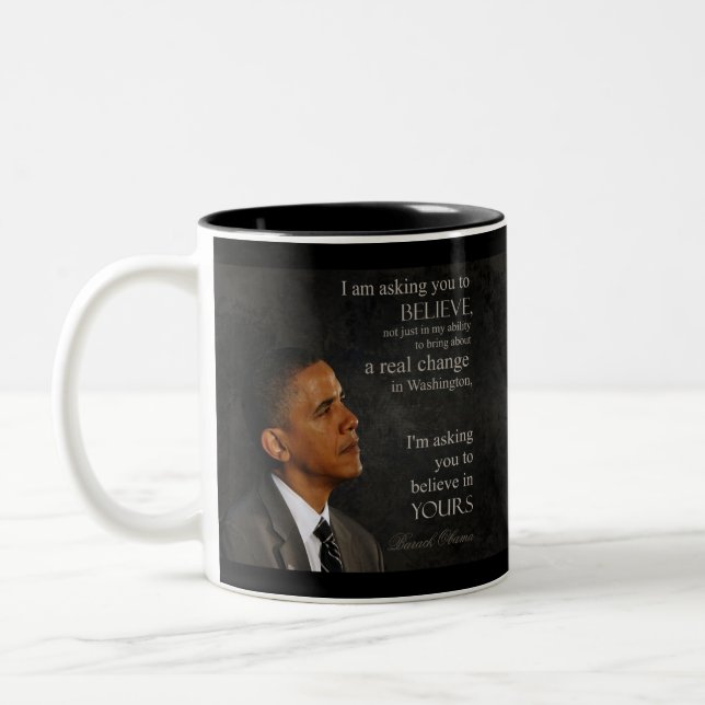 Obama Quote Mug 1 of 6 - Customised (Left)