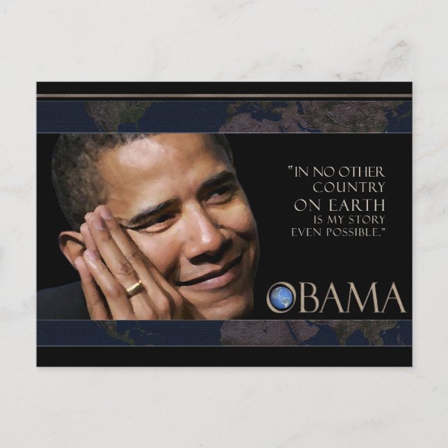 Obama Quote Postcard (Front)