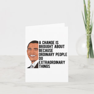 Obama Quotes Barack Obama Political  Card