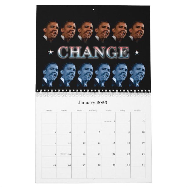 Obama Quotes - Customised Calendar (Jan 2026)