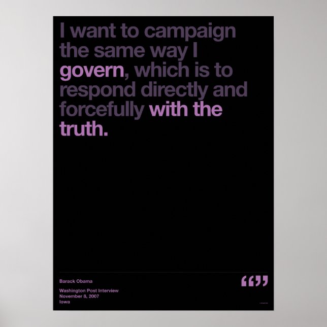 Obama Quotes Poster (Front)