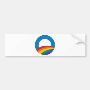 Obama Rainbow Bumper Sticker