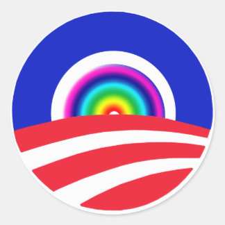 Obama Rainbow Stickers