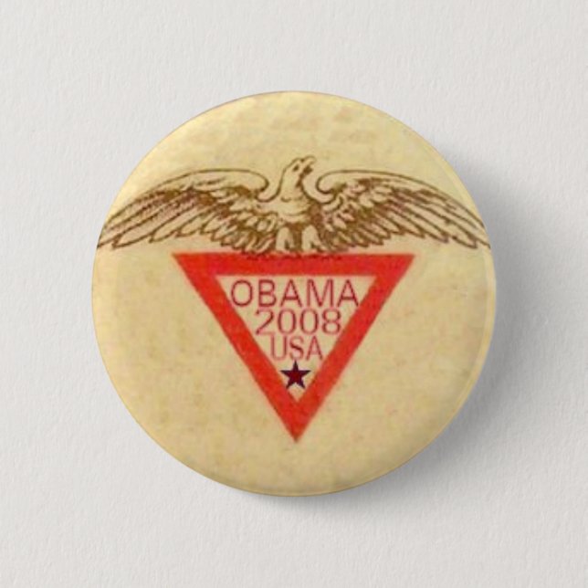 Obama Retro Eagle Button (Front)