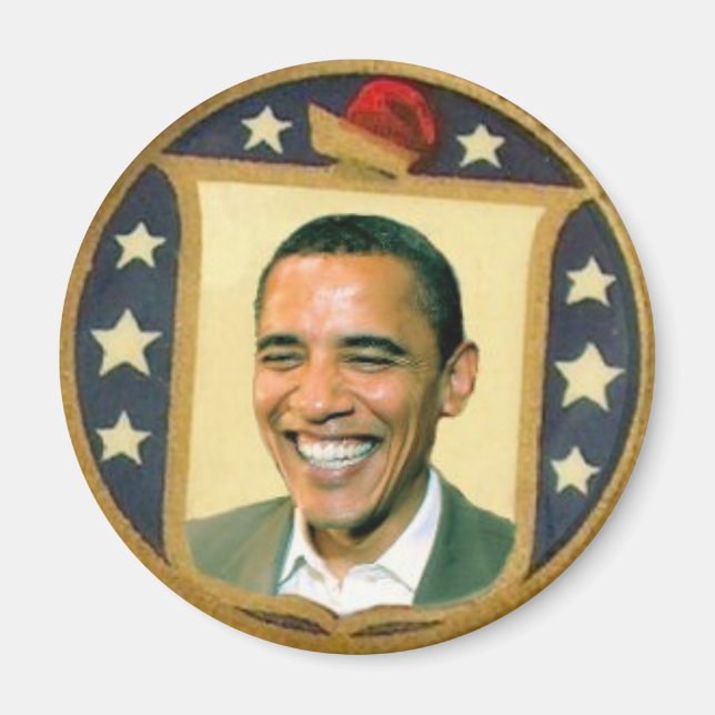 Obama Retro Shield Magnet (Front)