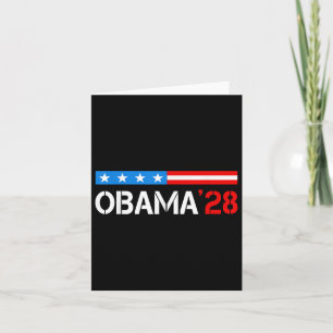 Obama Retro Vintage Flag Patriotic 2028 Political  Card