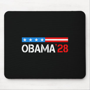 Obama Retro Vintage Flag Patriotic 2028 Political Mouse Pad