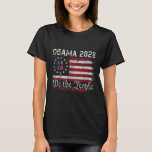 Obama Retro Vintage Us Flag 44 48 Patriotic 2028 P T-Shirt