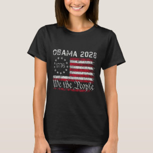 Obama Retro Vintage Us Flag Patriotic 2028 1776 Pr T-Shirt