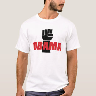 Obama Right On! Black Fist T-Shirt