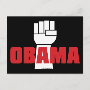 Obama Right On! Postcard