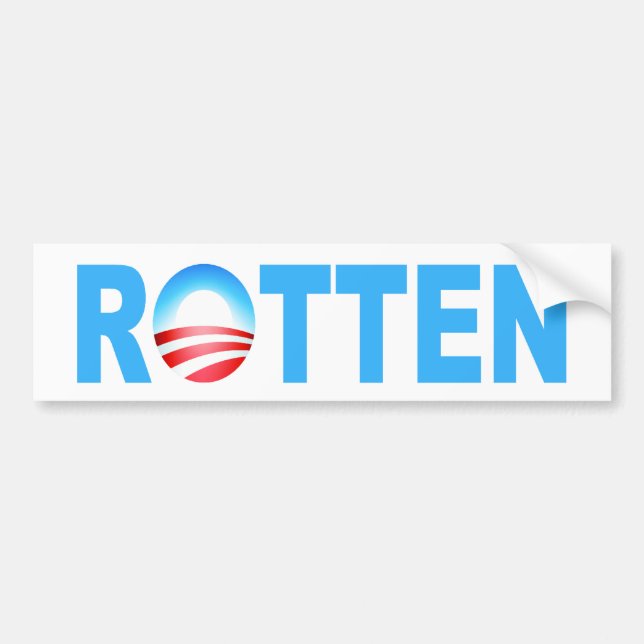 OBAMA ROTTEN BUMPER STICKER (Front)