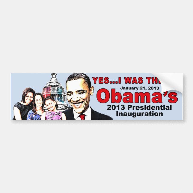 Obama’s 2013 Inauguration bumper sticker (Front)