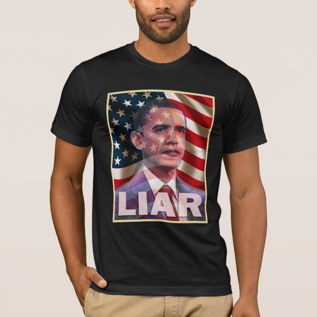 Obama scares me - He is a liar T-Shirt (Front)
