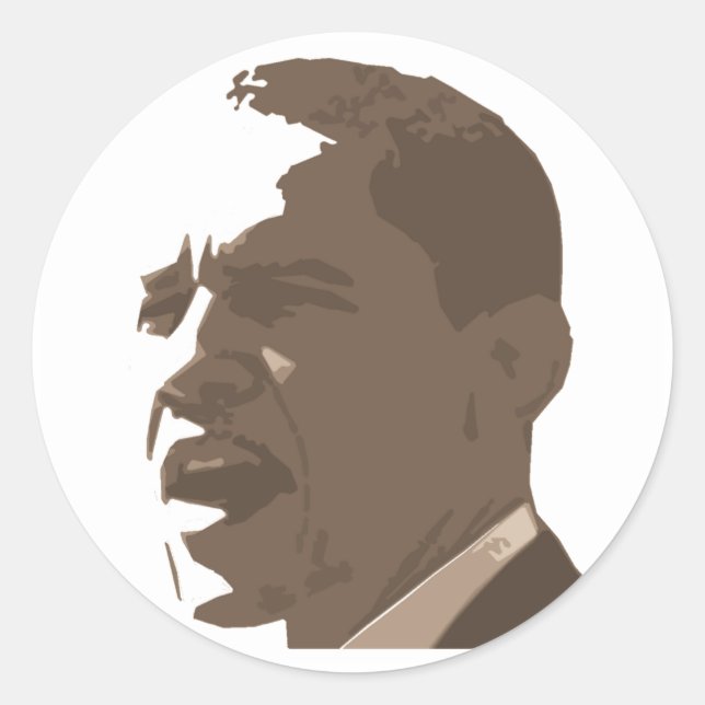 Obama Sepia Tone Portrait Sticker Sheet (Front)