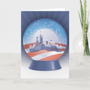obama snow globe holiday card