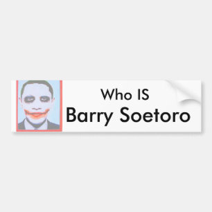 Obama-socialism_0_white, Who IS, Barry Soetoro Bumper Sticker
